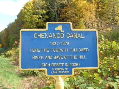 Chenango Canal Historical Marker