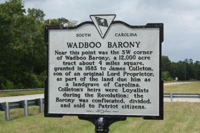 Wadboo Barony Marker. Click for full size. Wadboo Barony Marker image. Click for full size.