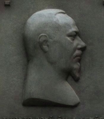 Relief of Vojta Nprstek on marker. image. Click for full size.