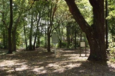 Newington Plantation Marker as seen in the park at Plantation Circle. Click for full size. Newington Plantation Marker as seen in the park at Plantation Circle image. Click for full size.