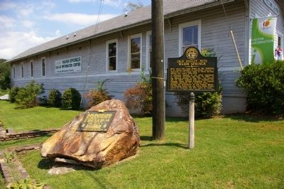 Old Depot Site Warm Springs Marker image. Click for full size.