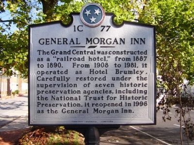 General Morgan Inn Marker image. Click for full size.