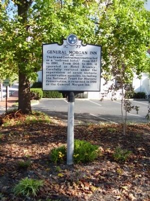 General Morgan Inn Marker. Click for full size. General Morgan Inn Marker image. Click for full size.