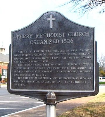 Perry Methodist Church Marker image. Click for full size.