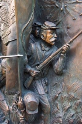 142nd Pennsylvania Volunteer Infantry Memorial Detail image. Click for full size.