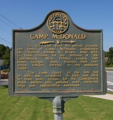 Camp McDonald Marker image. Click for full size.