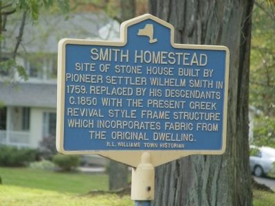 Wilhem Smith Homestead Marker. Click for full size. Wilhem Smith Homestead Marker image. Click for full size.