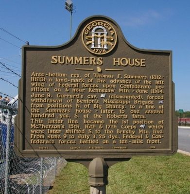 Summers House Marker image. Click for full size.