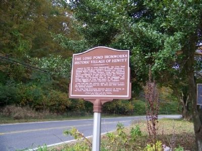 The Long Pond Ironworks Marker image. Click for full size.
