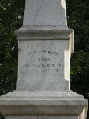 Winterset Civil War Memorial Marker image. Click for full size.