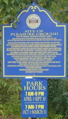Site of Pleasure Ground Marker image. Click for full size.