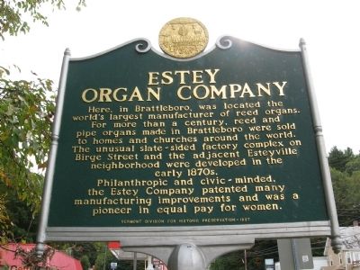 Estey Organ Company Marker image. Click for full size.
