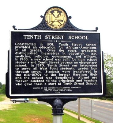 Tenth Street School Marker image. Click for full size.