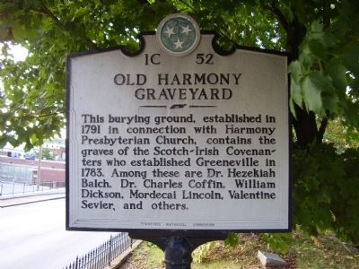 Old Harmony Graveyard Marker image. Click for full size.