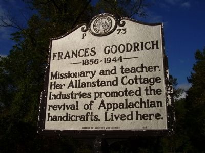 Frances Goodrich Marker. Click for full size. Frances Goodrich Marker image. Click for full size.