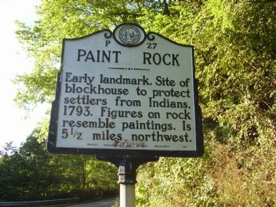 Paint Rock Marker. Click for full size. Paint Rock Marker image. Click for full size.