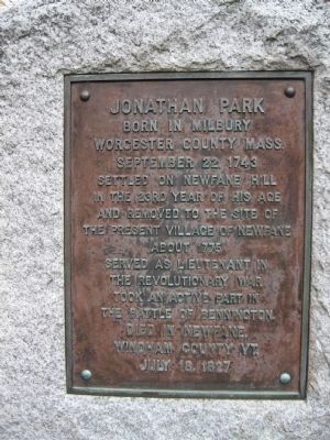 In Memory of Jonathan Park Marker [ Back ] image. Click for full size.