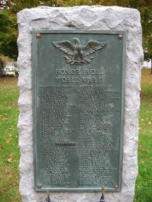 Newfane World War II Monument. Click for full size. Newfane World War II Monument image. Click for full size.