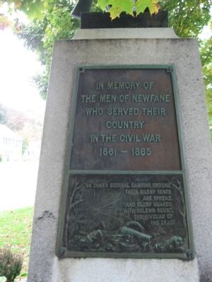 Newfane Civil War Monument image. Click for full size.