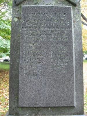 Weston Civil War Monument. Click for full size. Weston Civil War Monument image. Click for full size.