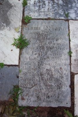 Headstone on Ground at Old Burial Ground Memorial image. Click for full size.