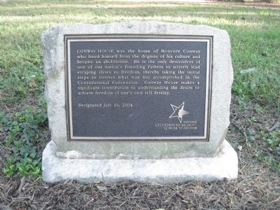 Conway House Marker image. Click for full size.