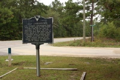 Old Jamestown Marker at Mt. Moriah Avenue. Click for full size. Old Jamestown Marker at Mt. Moriah Avenue image. Click for full size.