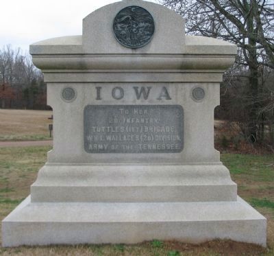 2d Iowa Infantry Monument. Click for full size. 2d Iowa Infantry Monument image. Click for full size.