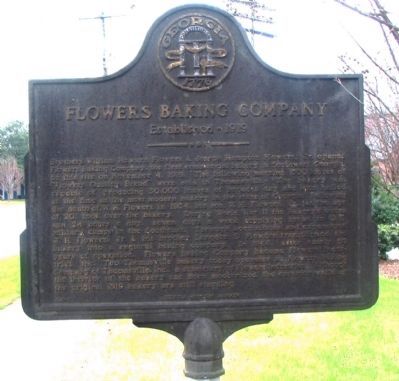 Flowers Baking Company Marker. Click for full size. Flowers Baking Company Marker image. Click for full size.