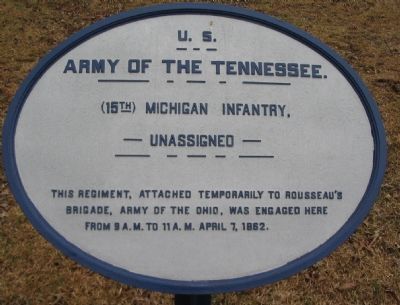 15th Michigan Infantry Tablet. Click for full size. 15th Michigan Infantry Tablet image. Click for full size.