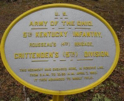5th Kentucky Infantry Tablet. Click for full size. 5th Kentucky Infantry Tablet image. Click for full size.