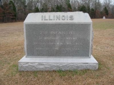 7th Illinois Infantry Monument. Click for full size. 7th Illinois Infantry Monument image. Click for full size.