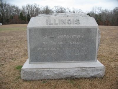 58th Illinois Infantry Monument image. Click for full size.