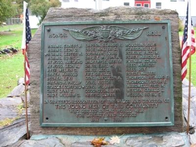 Bridgewater World War I Monument. Click for full size. Bridgewater World War I Monument image. Click for full size.
