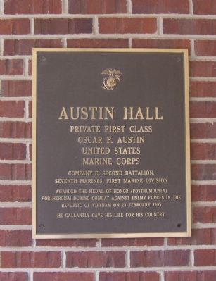 Austin Hall Marker image. Click for full size.
