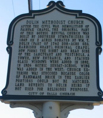 Dulin Methodist Church Marker image. Click for full size.