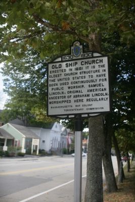 Old Ship Church Marker image. Click for full size.