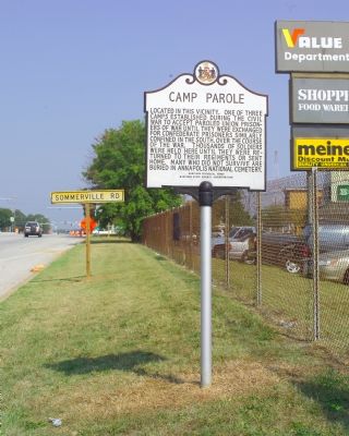 Camp Parole Marker image. Click for full size.