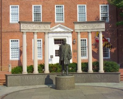 Thurgood Marshall (1908–1993) Memorial. Click for full size. Thurgood Marshall (1908–1993) Memorial image. Click for full size.