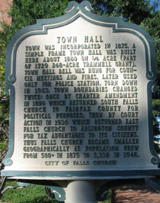 Town Hall Marker. Click for full size. Town Hall Marker image. Click for full size.