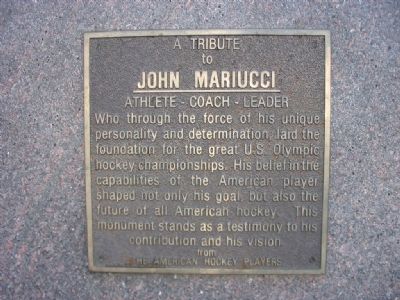 John Mariucci Marker image. Click for full size.