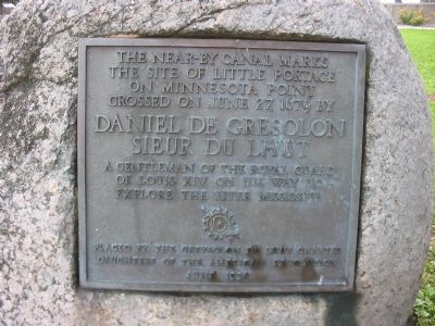 Daniel De Gresolon Sieur Du Lhut Marker image. Click for full size.