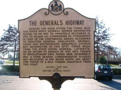 The General's Highway Marker. Click for full size. The General's Highway Marker image. Click for full size.