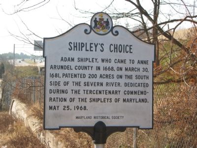 Shipley's Choice Marker. Click for full size. Shipley's Choice Marker image. Click for full size.