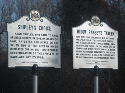Widow Ramsey's Tavern Marker image. Click for full size.