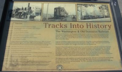 Tracks into History Marker image. Click for full size.