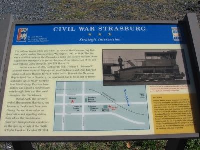 Civil War Strasburg Marker. Click for full size. Civil War Strasburg Marker image. Click for full size.