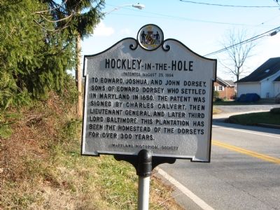 Hockley-in-the-Hole marker at its previous location. Click for full size. Hockley-in-the-Hole marker at its previous location image. Click for full size.
