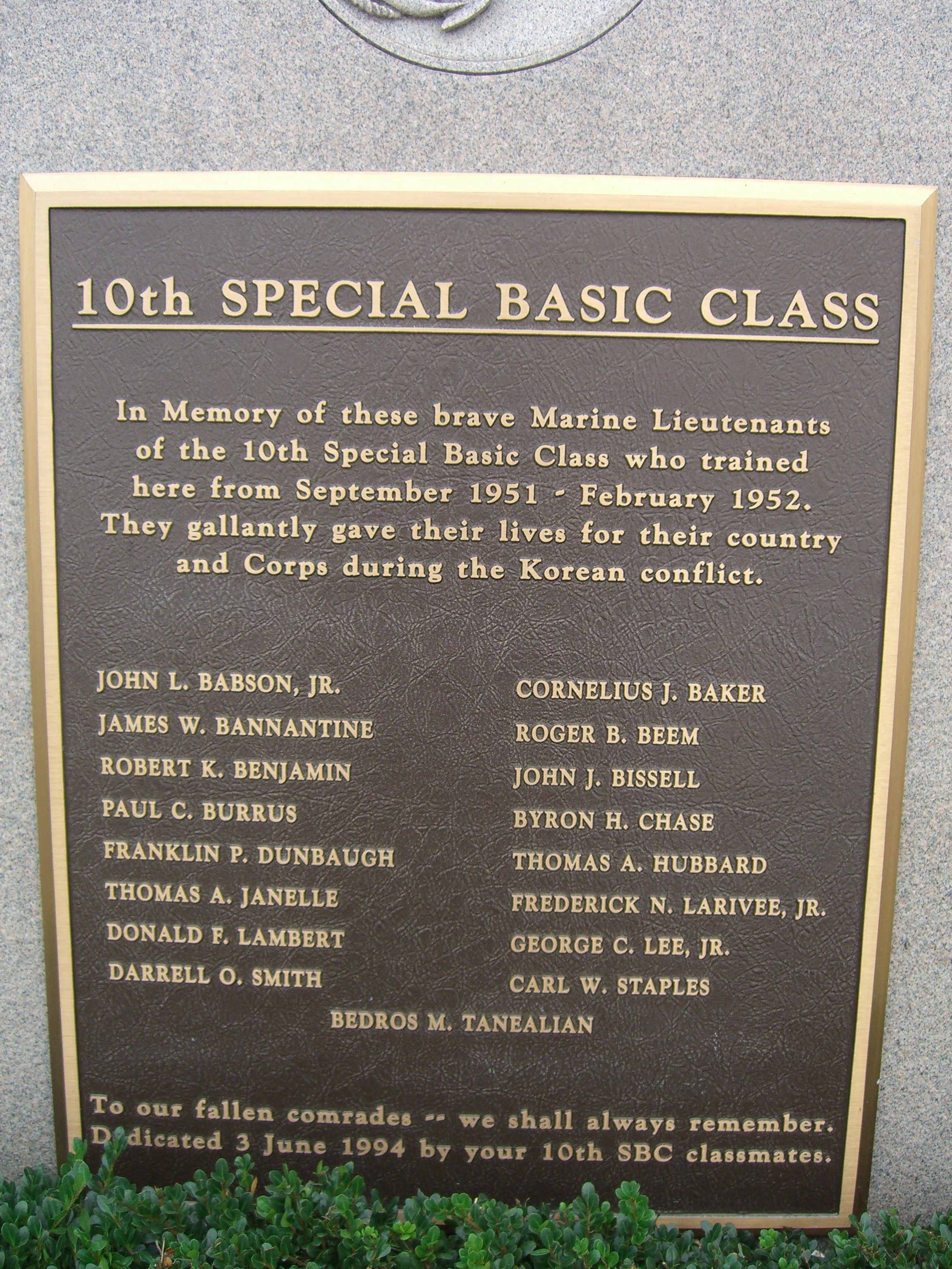 10th Special Basic Class Marker