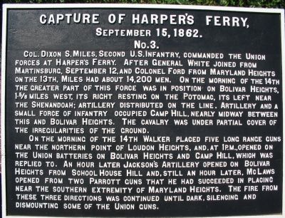 Capture of Harpers Ferry Marker. Click for full size. Capture of Harpers Ferry Marker image. Click for full size.